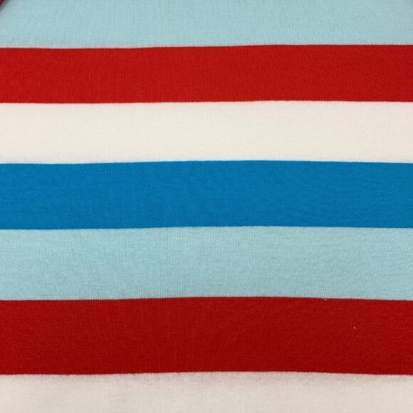 Lands' End Short‎ Sleeve Crew Neck Wide Stripe Cotton Women's Shirt Size XL - Picture 3 of 6